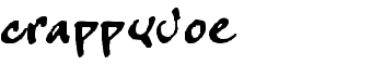 crappyJoe font