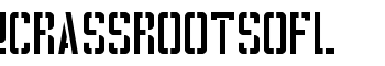 !CRASSROOTSOFL font