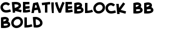 CreativeBlock BB Bold font