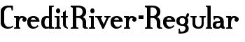 download CreditRiver-Regular font