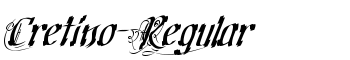 Cretino-Regular font