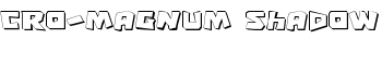 Cro-Magnum Shadow font