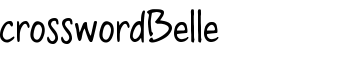 crosswordBelle font