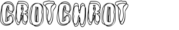 Crotchrot font