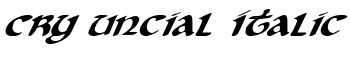 download Cry Uncial Italic font