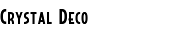 Crystal Deco font