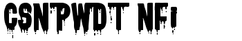 CSNPWDT NFI font