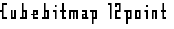 download Cubebitmap 12point font