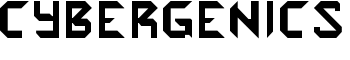 Cybergenics font