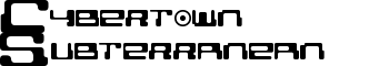 download Cybertown Subterranean font