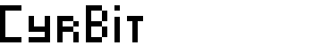 CyrBit font
