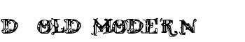 D_OLD MODERN font