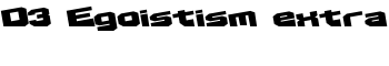 D3 Egoistism extra font