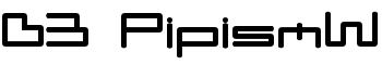 D3 PipismW font