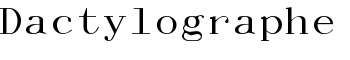 Dactylographe font