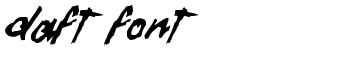 Daft Font font