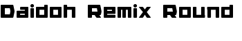 Daidoh Remix Round font