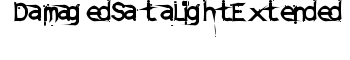 download DamagedSataLightExtended font