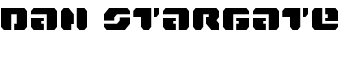 Dan Stargate font