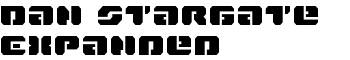 Dan Stargate Expanded font