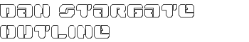 Dan Stargate Outline font