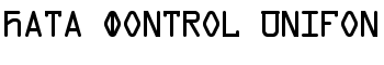 Data Control Unifon font