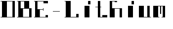 DBE-Lithium font