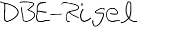 DBE-Rigel font