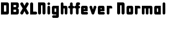 DBXLNightfever Normal font