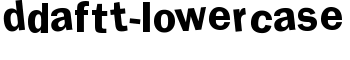 DdaftT-lowercase font