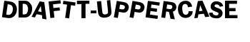 dDAFTt-UPPERcase font