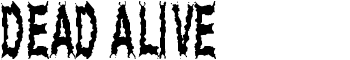 Dead Alive font