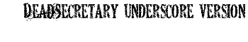 download DeadSecretary underscore version font