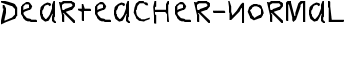 DearTeacher-Normal font