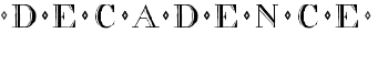 decadence font