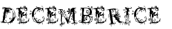 decemberice font