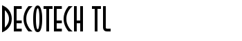 DecoTech TL font