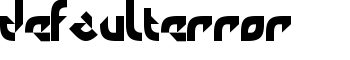 defaulterror font