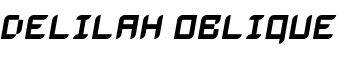 Delilah Oblique font