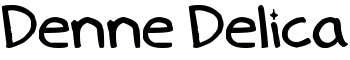 Denne Delica font