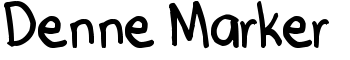 Denne Marker font