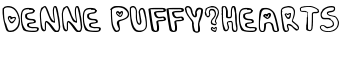 Denne Puffy-Hearts font