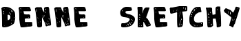 DENNE | Sketchy font