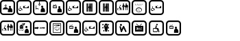 DEPRESSIVE ICONRegular font