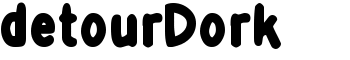 detourDork font