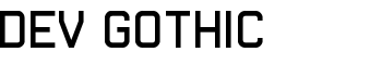 Dev Gothic font