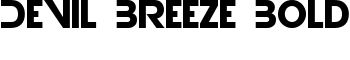 Devil Breeze Bold font