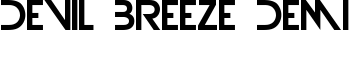 Devil Breeze Demi font