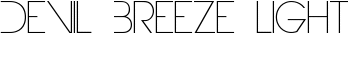 Devil Breeze Light font