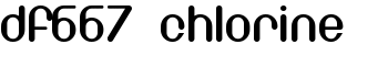 DF667  Chlorine font